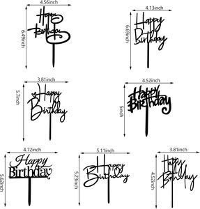 Happy Birthday Easter Acrylic Cake Toppers Home Decor Reusable Eco-Friendly Baking Supplies - Product Image 2