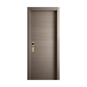 Puerta resistente al fuego interior de madera maciza de estilo moderno hecha a medida para hoteles para salidas de emergencia en villas y salas de estar - Product Image 2