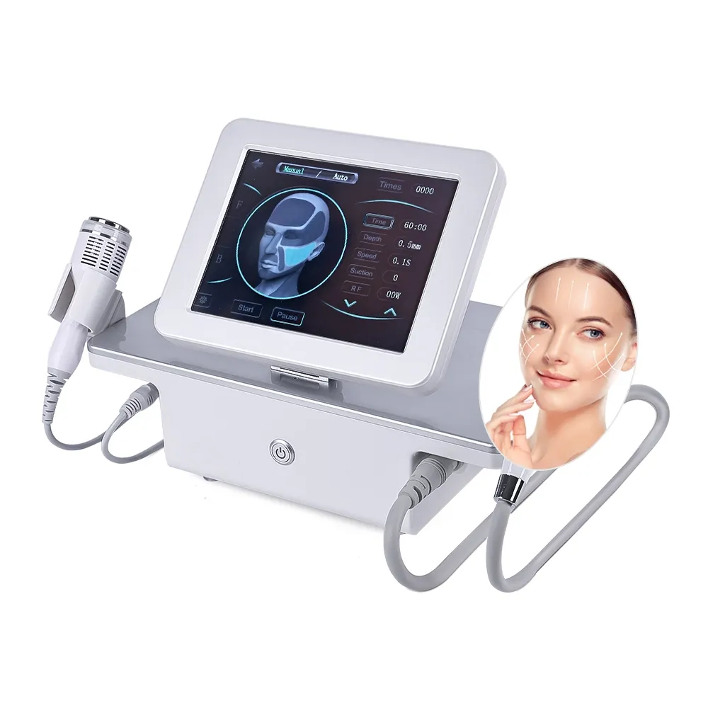 Portable 2 in 1 radiofrequency rf skin tightening stretchmark removal morpheos 8 fractional machine 2023 with cold hammer