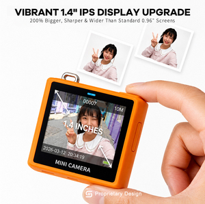 Mini caméra avancée 2,5K, 64MP, écran IPS carré de 1,4 pouce, zoom 16X, caméscope compact pour YouTube, vlogging, créateur de contenu - Product Image 4