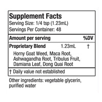 Gouttes de complexe liquide à base de plantes pour femmes adultes avec racine de Maca et herbe de chèvre cornée - Soutien énergétique et immunitaire - Origine américaine - 60 unités