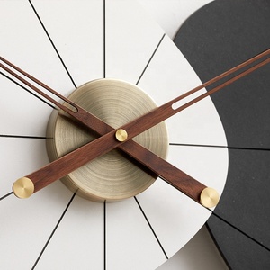 Mandelda Handmade Nordic Style Metal <strong>Clock</strong> Wall Art Home Decor Iron Circle Ring Simple Modern <strong>Clock</strong> <strong>for</strong> Living Room Art - Product Image 5