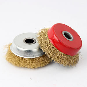 Brosse métallique en acier inoxydable en forme de coupelle 125 100 pour meuleuse d'angle, pour décapage de rouille et polissage - Product Image 3