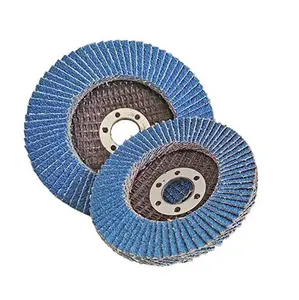 ZY abrasive Dekabu High quality 60 Grit 4.5" x 7/8" Premium High Density Zirconia Type 29 Flap Disc for metal and stainless steel grinding