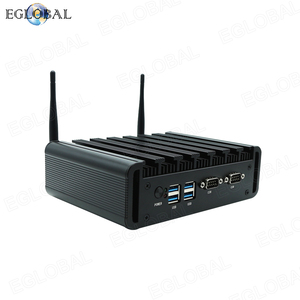 คอมพิวเตอร์ไร้พัดลม EGLOBAL In-tel Pen-tium Go-ld 6405U 2*DDR4 MSATA M.2 SSD VGA 2*HD DP 4*USB 2*RJ45 Giga LAN Audio Linux มินิพีซี - Product Image 4