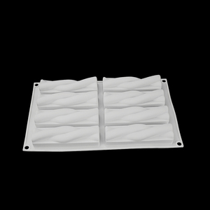 แม่พิมพ์เค้กซิลิโคนทรงบิดเกรดสำหรับทำมูสและมูสอุปกรณ์ทำเค้กระดับพรีเมียม - Product Image 1