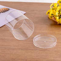 Boîte en plastique transparente ronde de 1 mm d'épaisseur, personnalisable, pour noix, bonbons, gâteaux à étages, emballage alimentaire, modèle PS JNH-8510