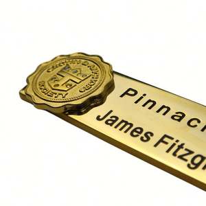 Personalized Name <b>Badge</b> Stainless Steel Name <b>Badge</b> Staff Name <b>Badge</b> - Product Image 4