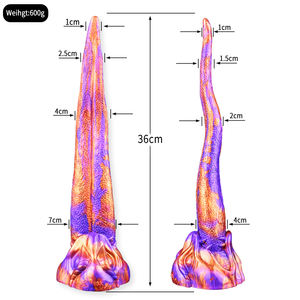 NNSX Gode anal langue süper uzun 35 cm dev enayi grand fiş anal G spot vajinal vaginal tor prostat seks oyuncakları adam kadın için - Product Image 6
