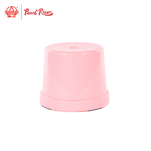 Pearl River <b>Pink</b> PP Stackable Small Round <b>Stool</b> Minimalist Modern Design Living Room Furniture - Product Image 1
