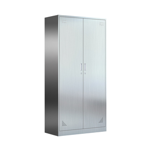 <span class=keywords><strong>Casier</strong></span> de rangement en acier inoxydable de qualité médicale à 2 portes pour un rangement sécurisé et organisé - Product Image 1