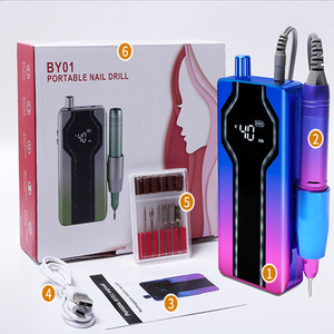 Professional 40000RPM Strong Cordless Dc Motor <b>Nail</b> Polisher Rechargeable Multi-color Portable Electric <b>Nail</b> Drill Machine - Product Image 5