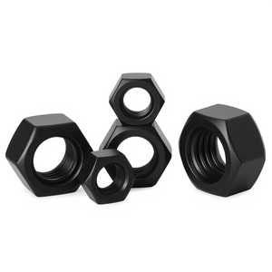 Tuercas Hexagonales de Rosca Inversa GELISEN M8 M10 M12 M14-M33 Grado 10.9, Acabado Óxido Negro, Fijaciones de Alta Resistencia - Product Image 4