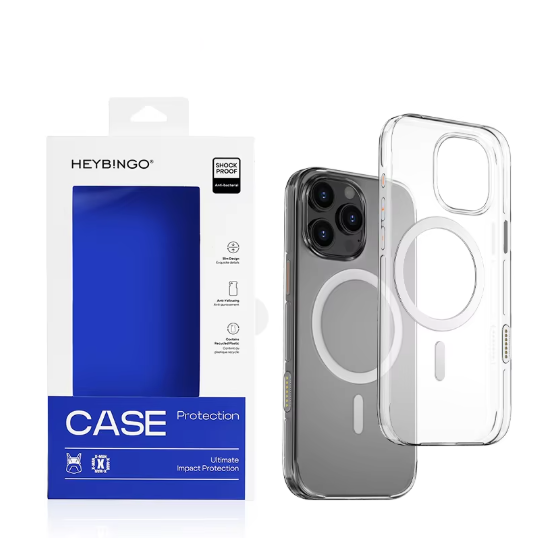 Anti Yellow Magnetic Phone Case for Iphone 17 16 15 Pro Max 14 13 12 Pro Plus AI Button Assistant Shockproof Mobile Phone Cover