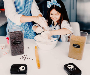 4PC Đặt Nhà Bếp & Phòng Đựng Thức Ăn Được Niêm Phong Tốt Hộp Đựng Thực Phẩm Cực Lớn Có Nắp Đậy Cho Mì Ống, Bột Mì, Ngũ Cốc - Product Image 6