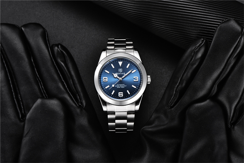 BENYAR 2022 New Stainless Steel Automatic Men Watches Top Brand Waterproof Luxury Men Mechanical Wristwatch Relogio Masculino