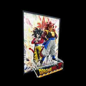 DRAGON BAII Super <span class=keywords><strong>Saiyan</strong></span> <span class=keywords><strong>4</strong></span> <span class=keywords><strong>Gogeta</strong></span> estereográfica 3D imagen enmarcada figura de Anime pintura creativa adorno de pared de escritorio - Product Image 5