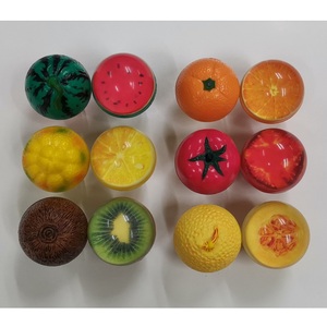 Hot Bán Tùy Chỉnh Sản Phẩm Đ<span class=keywords><strong>a</strong></span> Trái Cây Hình Ảnh Thiết Kế Cao Su Nảy Bóng Cho Trẻ Em Chơi Đồ Chơi Quả Bóng 45Mm - Product Image 1