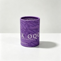 Boîte d'emballage en tube de papier de luxe personnalisée, boîte cylindrique en carton écologique avec logo pour cosmétiques, bougies, thé, cadeaux