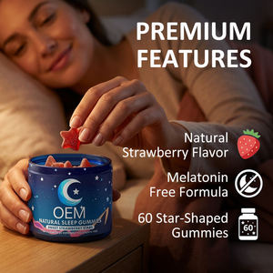 Gummies <span class=keywords><strong>de</strong></span> sommeil pour adultes au goût naturel <span class=keywords><strong>de</strong></span> fraise, sans mélatonine, complément à base <span class=keywords><strong>de</strong></span> plantes pour favoriser le sommeil et améliorer la mémoire - Product Image 5