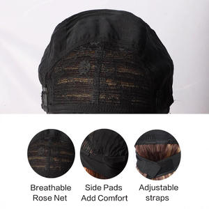 Perruque synthétique longue bouclée avec bandeau, 24 pouces, grandes ondulations, dégradé blond miel, sans colle, pour femmes, de marques nationales - Product Image 4