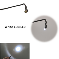 Lampe d'inspection portable en alliage d'aluminium, flexible, à col de cygne, avec LED blanche, alimentée par piles AA, pour travaux automobiles