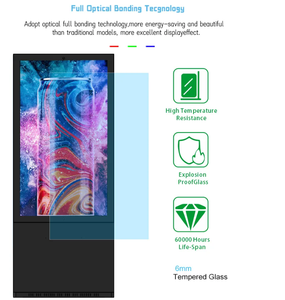 55インチ工場価格屋外防塵IP67 2000nits液晶広告ディスプレイフロアスタンドデジタルサイン - Product Image 6