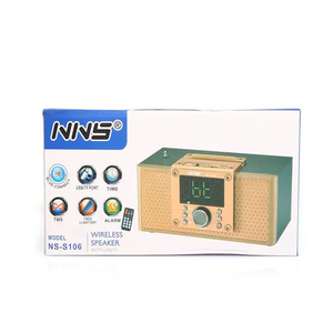 NS-S106 NNS S106 Đồng Hồ Báo Thức Kỹ Thuật Số Bằng Gỗ Hồng Vàng Hoài Cổ Cổ Cổ Điển 1935 Loa Bt Đài Phát Thanh Gỗ <span class=keywords><strong>Com</strong></span> Relogio - Product Image 5