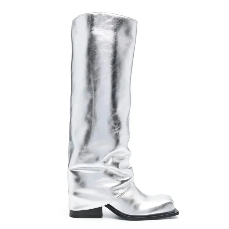 Silver Vegan Leather