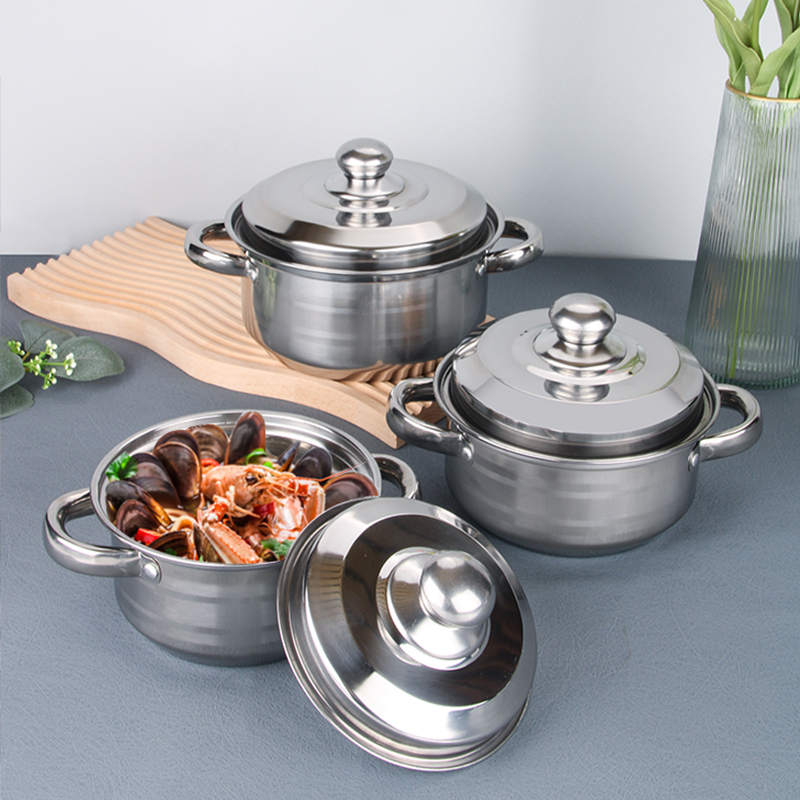 Stainless Steel Cookware Sets Cookware Soup Pot Set Cooker Cooking Pot Set · image 4