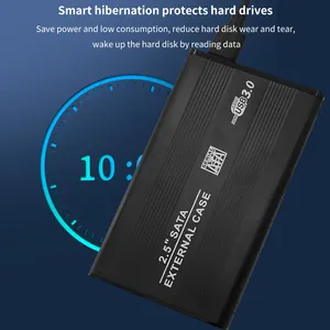 TISHRIC USB3.0 하드 디스크 인클로저 IBM 플라스틱 HDD 케이스 2.5 ''SATA 외장 케이스 외장형 하드 드라이브 OptiBay HDD 박스 노트북 용