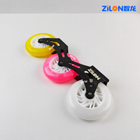 Ruedas de Repuesto para Patines en Línea con Luces LED de Colores, Autogenerantes, Sin Baterías, de PU, de 80 mm y 110 mm