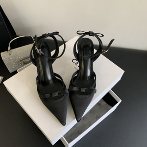 Sandalias de Punta Puntiaguda para Mujer, Zapatos Elegantes de Tacón Medio, Moda Sexy, Primavera 2024, Nuevas, de Diseñador, para Fiesta, Caminar, Zapatos Mujer - Product Image 4