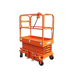 Penjualan Langsung Pabrik 3m 3.9m 4.8m Mini Semi Electric <span class=keywords><strong>Scissor</strong></span> Lifter Human <span class=keywords><strong>Lift</strong></span> - Product Image 1