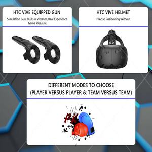 <span class=keywords><strong>Station</strong></span> de jeu de l'espace vr 9d, dispositif d'attraction d'attractions, jeux d'arcade vr, jeu de tir pour multijoueurs - Product Image 5