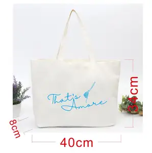 Logo personnalisé faveur de mariage cadeau écologique toile de coton shopper sac fourre-tout broderie nom toile sac à main