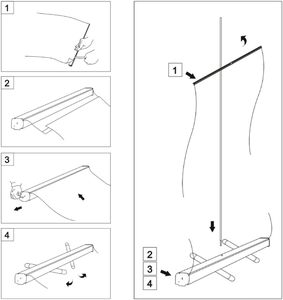 แบนเนอร์โฆษณาแบบม้วนเก็บได้ขนาด85*200ซม. สำหรับวางป้ายโฆษณา - Product Image 4