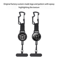 En gros, Enrouleur rétractable multifonctionnel en ABS avec boucle et crochet, compatible téléphone, portable, étanche, pour le travail en extérieur et un accès rapide