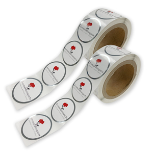 Custom Self-Adhesive Vinyl Label <b>Sticker</b> Rolls Full Color Printed <b>Logo</b> Waterproof Labels for Bottles Packages - Product Image 2
