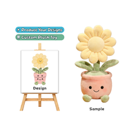 Peluche personnalisée, fleurs de tournesol mignonnes, jouets en peluche, fleurs en pot, jouets, cadeaux de haute qualité pour enfants, fabricant de poupées en peluche