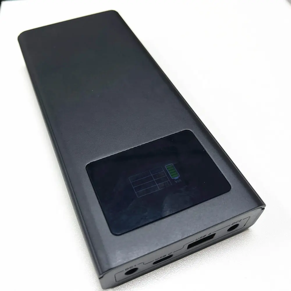 Portable Charger 20000mAh High Capacity LCD Display Power Bank 21700 Lithium Batteries DC 3.7V -24V Output Laptop USB-C USB-A