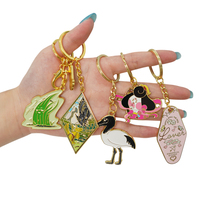 Porte-clés en métal personnalisé de luxe multicolores, alliage de zinc robuste, gravure au laser possible, cadeau, porte-clés anime pour la fête des pères