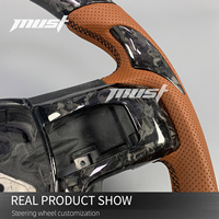 Volant en fibre de carbone forgé sur mesure pour Ford Pickup Truck F-150 F-250 F-350 Raptor XLT 4x4 Shelby Super Duty 2015-2020