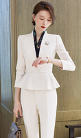 Vêtements d'affaires femmes costume costume nouveau printemps et automne professionnel tempérament costume robe entretien gestionnaire salopette femme