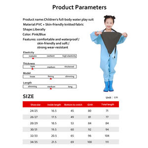 TOPIND-Pantalon de pêche unisexe en PVC pour enfant, haute visibilité et durabilité - Product Image 6