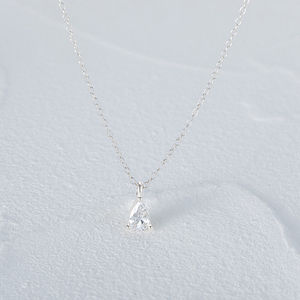 Collier pendentif pour femme CANNER Minimalist S925 en argent sterling, goutte d'eau, zircon 5A - Product Image 5