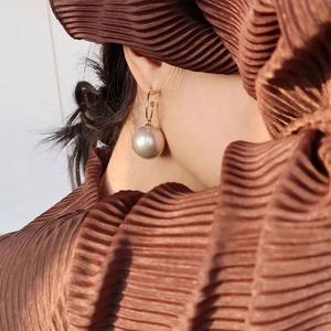 Pendientes de Perlas Grandes de Diseño Exclusivo, Estilo Europeo Americano, Elegantes y Modernos para Mujer, Dos Formas de Uso - Product Image 2