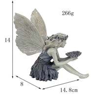 Nouvelle Arrivée Décoration Maison : Sculpture d'Ange en Résine pour Jardin, Statue de Collection, Fée Angélique Assise, Ornement pour Décoration Intérieure