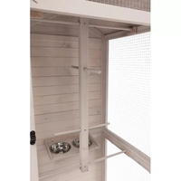 Abay — Cage de vol pour oiseaux, accessoire d'extérieur de haute qualité, grande taille, avec roulettes/roulettes, nouvelle collection