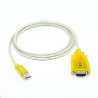 Personalización de fábrica CH340/PL2303/FTDI Chip USB a RS232 Cable serie USB a DB9 Pin COM Puerto USB a RS232 Convertidor